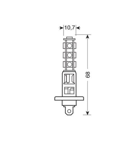 Lampadina Hyper Led 24 28V H1 P14 5s 13 LED
