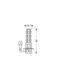Lampadina Hyper Led 24 28V H3 PK22s 13 LED 2
