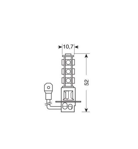 Lampadina Hyper Led 24 28V H3 PK22s 13 LED
