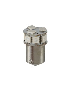 Lampadina Led 24 32V BA15s P21W 10 LED 50lm blu