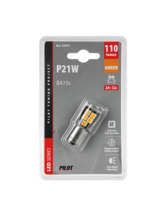 Lampadina Led 24 32V BA15s P21W 18 LED 110lm arancio 2