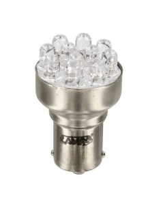 Lampadina singola Multi Led 11 Led 12V P21W BA15s ROSSO