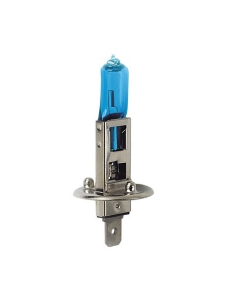 Lampadine alogene Blu Xe H1 55W P14 5s 12V 4150K moto scooter