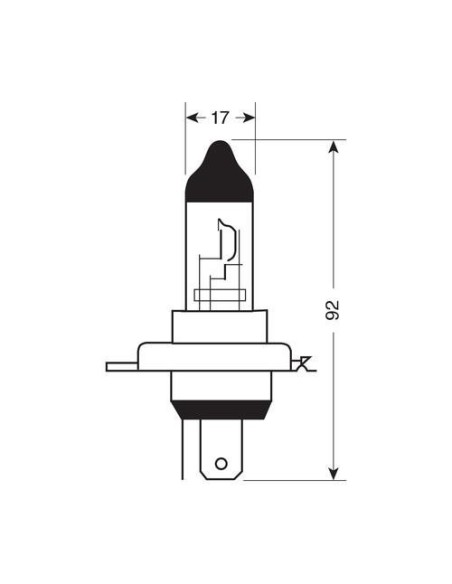 Lampadine alogene Blu Xe HS1 35W PX43t 12V 4150K moto scooter