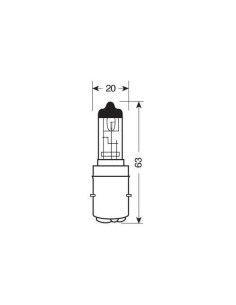 Lampadine alogene Blu Xe S2 35W BA20d 12V moto scooter 2