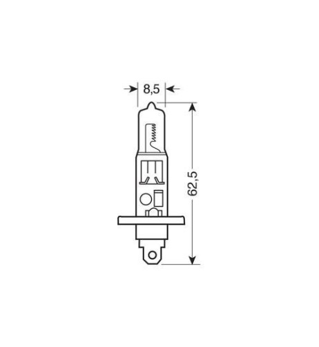 Lampadine alogene Standard Line H1 55W P14 5s 12V moto scooter