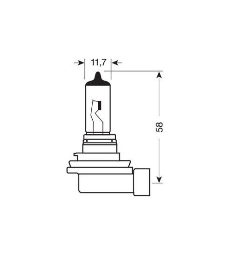 Lampadine alogene Standard Line H8 35W PGJ19 1 12V moto scooter
