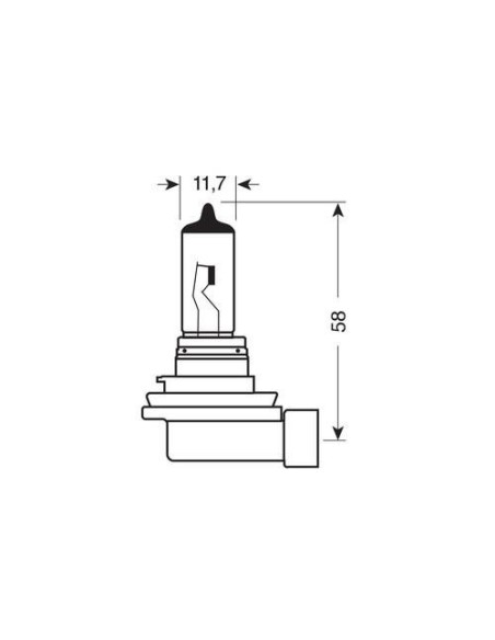 Lampadine alogene Standard Line H8 35W PGJ19 1 12V moto scooter