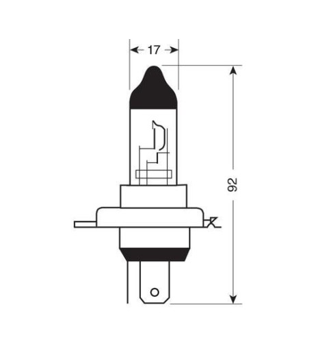 Lampadine alogene Standard Line HS1 35W PX43t 12V moto scooter