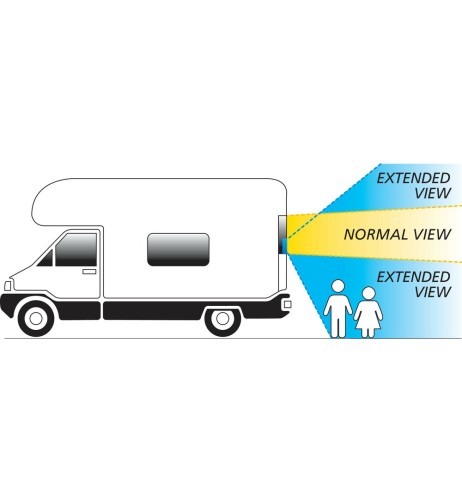 Lente grandangolare adesiva auto camion camper 200x250mm