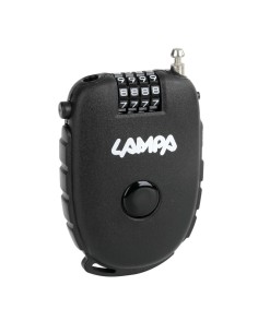 Lucchetto antifurto a combinazione con cavo retrattile in acciaio 2