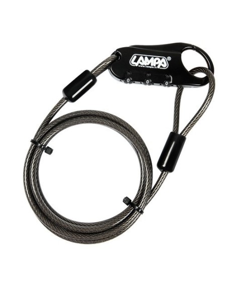 Lucchetto antifurto con cavo di sicurezza 150cm moto scooter casco