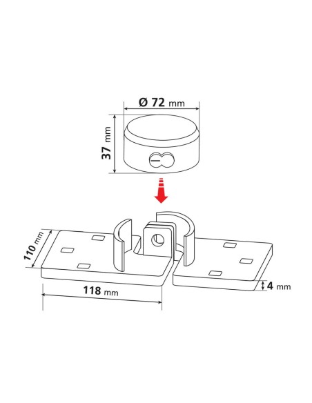 Lucchetto blocca porte posteriori rimorchi container camion
