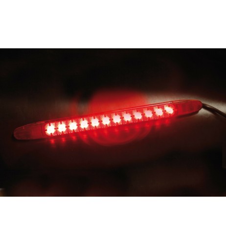 Luce a 12 led perimetrale ingombro camion 24V rosso impermeabile IP67