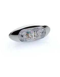 Luce a 2 led ingombro camion camper 24V bianco 