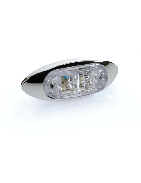 Luce a 2 led ingombro camion camper 24V bianco 