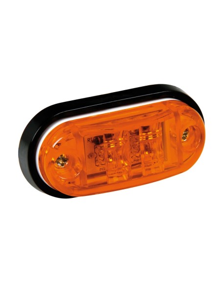 Luce a 2 led perimetrale ingombro camion 24V colore Arancio