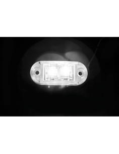 Luce a 2 led perimetrale ingombro camion 24V colore Bianco 2