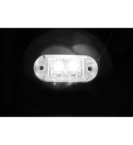 Luce a 2 led perimetrale ingombro camion 24V colore Bianco