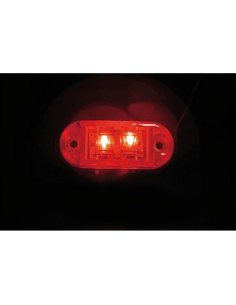Luce a 2 led perimetrale ingombro camion 24V colore Rosso 2