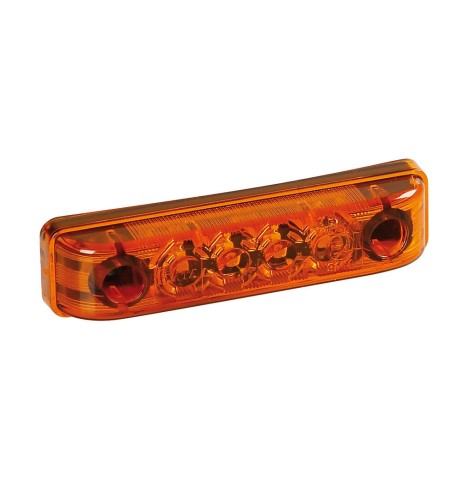 Luce a 4 led IP67 perimetrale ingombro camion 24V colore Arancio