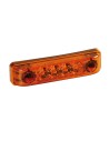 Luce a 4 led IP67 perimetrale ingombro camion 24V colore Arancio