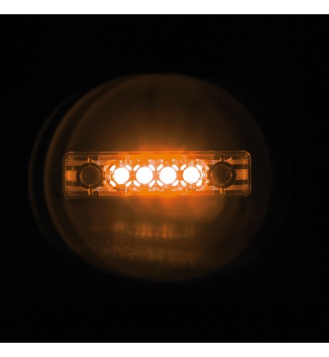 Luce a 4 led IP67 perimetrale ingombro camion 24V colore Arancio