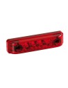 Luce a 4 led IP67 perimetrale ingombro camion 24V colore Rosso