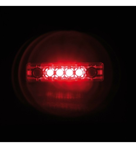 Luce a 4 led IP67 perimetrale ingombro camion 24V colore Rosso