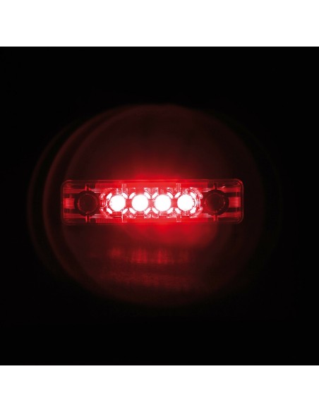 Luce a 4 led IP67 perimetrale ingombro camion 24V colore Rosso