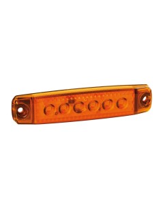Luce a Led ingombro 12 24V impermeabile ultrasottile Arancio 96x20mm