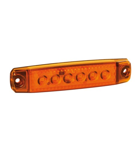 Luce a Led ingombro 12 24V impermeabile ultrasottile Arancio 96x20mm