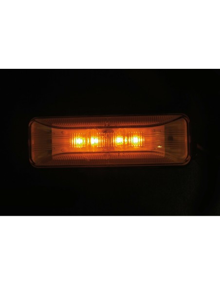 Luce a led ingombro camion camper 24V ambra 103x34mm