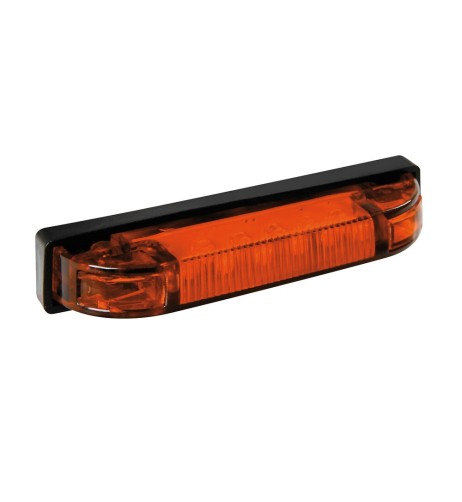 Luce a led ingombro camion camper 24V arancio 100x19mm