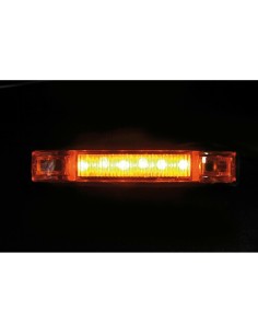 Luce a led ingombro camion camper 24V arancio 100x19mm 2