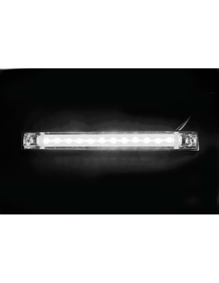 Luce a led ingombro camion camper 24V bianco 155x22mm