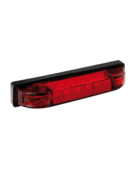 Luce a led ingombro camion camper 24V rosso 100x19mm
