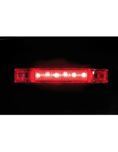 Luce a led ingombro camion camper 24V rosso 100x19mm 2