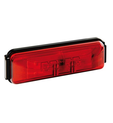 Luce a led ingombro camion camper 24V rosso 103x34mm