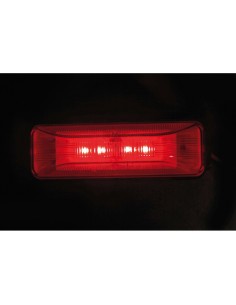 Luce a led ingombro camion camper 24V rosso 103x34mm 2