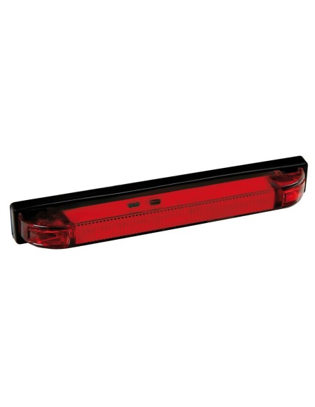 Luce a led ingombro camion camper 24V rosso 155x22mm