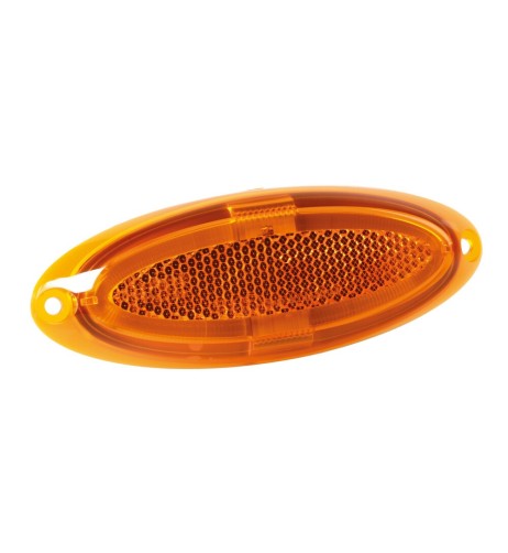 Luce a led ingombro omologata 12 24V arancio 124x45mm