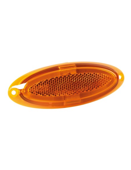 Luce a led ingombro omologata 12 24V arancio 124x45mm