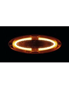Luce a led ingombro omologata 12 24V arancio 124x45mm 2