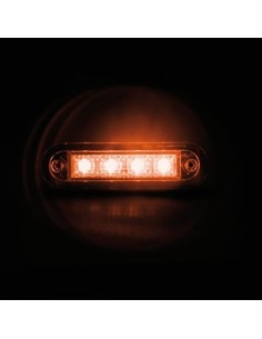 Luce a led perimetrale ingombro 12 24V colore arancio 2