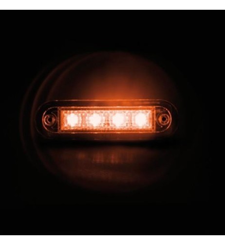 Luce a led perimetrale ingombro 12 24V colore arancio