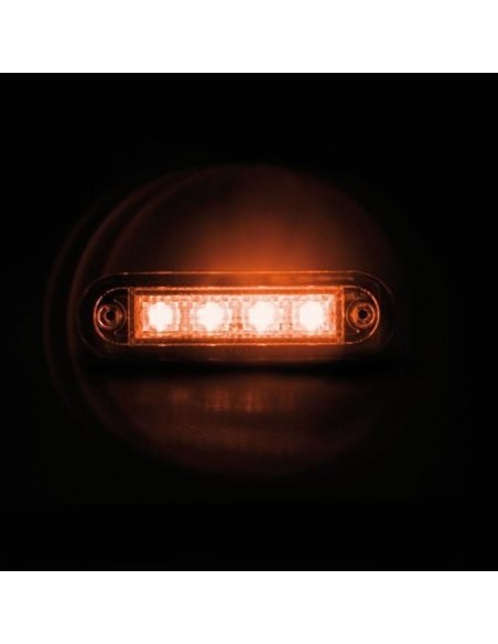 Luce a led perimetrale ingombro 12 24V colore arancio