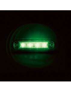 Luce a led perimetrale ingombro 12 24V colore verde 2