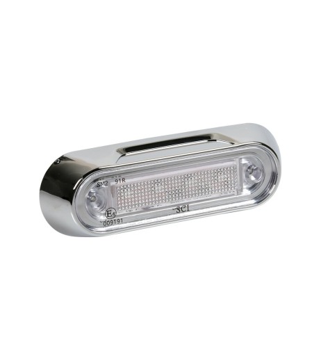 Luce a led perimetrale ingombro cromata 12 24V colore Arancio