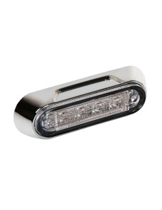 Luce a led perimetrale ingombro cromata 12 24V colore Bianco
